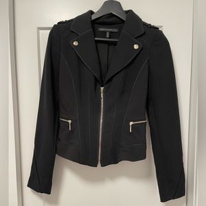 White House | Black Market Woven Moto Jacket